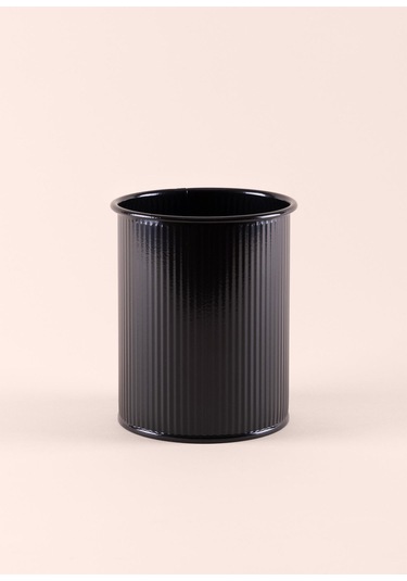 The Mia Stripe Tezgah Üstü Kaşıklık Siyah 13x11 Cm Siyah