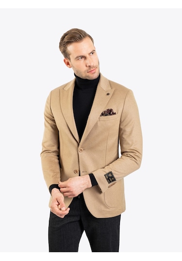 Karaca Erkek 6 Drop Ceket-camel 114302602-02-58 120321 CAMEL