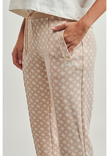 Guess Logolu Kadın Eşofman Altı Bej