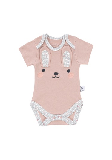 Gezenbebe Hero Bebekler İçin Nakışlı Kısa Kol Body 001
