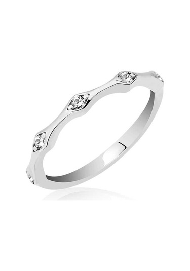 Casera's Gümüş Beştaşlı Mekik Kadın Yüzük Csr2183084 Gümüş