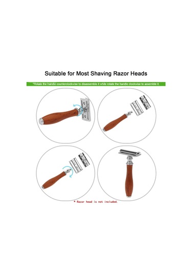 Siyah Tıraş Bıçağı Sapı Paslanmaz Çelik