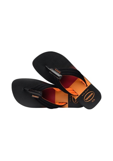 Urban Print Siyah Erkek Parmak Arası Terlik 4148359-0090-2176 Siyah