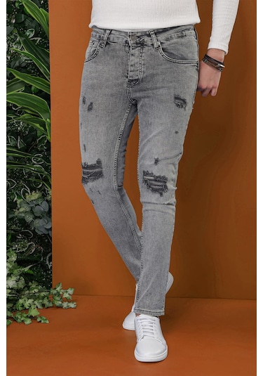 Efor Denim Pnt 118 Gri Jean Pantolon Gri