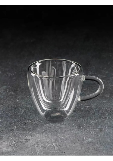 Magistro Çift Tabanlı Cam Bardak Kalp 150 Ml 177212092 Beyaz