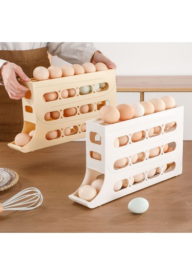 Moveevo Mutfak İçin Otomatik Yuvarlanan 30 Yumurta Kapasiteli, Slim Tasarım, Soğutucu Kapısı Uyumlu, Gıda Seviyesi Depolama Kutusu - Krem Beyaz 1 Adet Krem Moveevo Mutfak İçin Otomatik Yuvarlanan 30 Yumurta Kapasiteli, Slim Tasarım, Soğutucu Kapısı Uyumlu, Gıda Seviyesi Depolama Kutusu - Krem Beyaz 1 Adet Krem