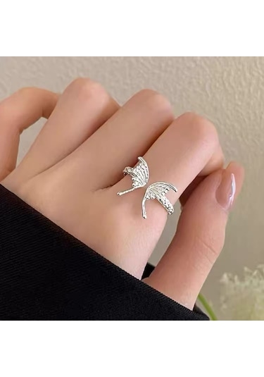 Kadınlar İçin Özel Olarak Tasarlanmış Benzersiz Düz Bantlı Yüzük No.11 Çok Renkli