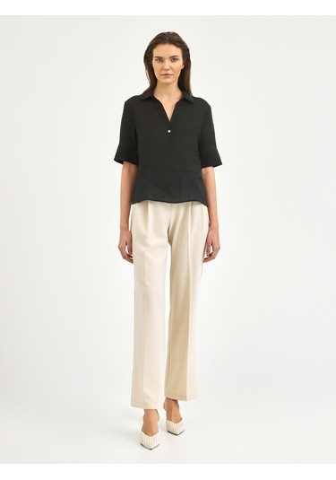 Karaca Kadın Regular Fıt Gömlek-siyah 12.25s.04.017 Siyah