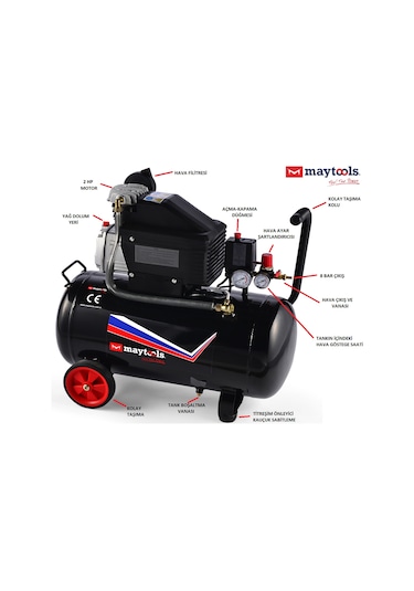 Maytools MT-KM050 50 LT Hava Kompresörü