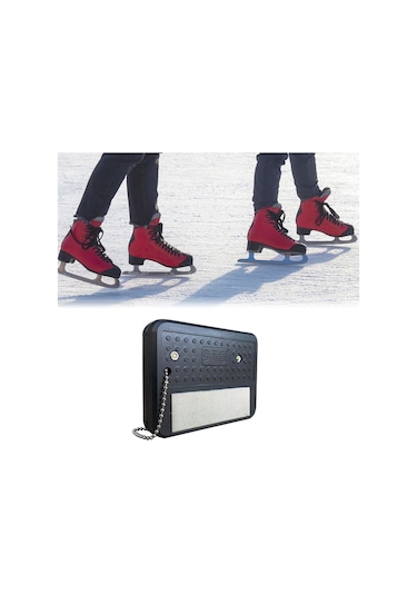 Homyl Buz Pateni Kenar Bıçak Bileyici Bileme Aleti Ev Hokeyi Siyah