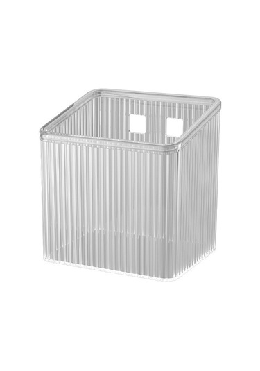 Geeroyoo Banyo Duş Odası Makyaj Tuvalet Mendil Depolama Kutusu - Deliksiz Duvar Takımı Ev Kullanıma Uygun Siyah Gri Gümüş Renkli Dolap Gri - Siyah