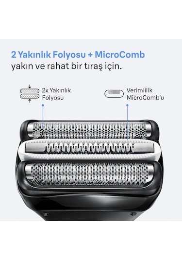 Braun Series 3+ Elektrikli Tıraş Makinesi, Kuru, 3000bt 1 Saat