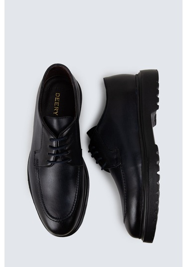 Deery Hakiki Deri Lacivert Günlük Erkek Ayakkabı - 01931mlcve01 Lacivert