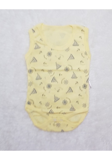 Candysbebe Bebek Body Zıbın 0-9 Ay 4Lu Sarı