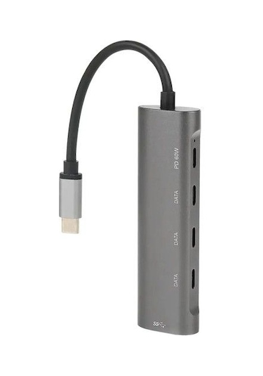 Daytona Fc25 5'li Usb Type-c Docking Station Giriş:usb Tip-c Çıkış:3 Tip-c+usb3.0+pd