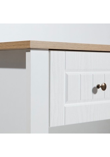 Just Home Mona Dresuar - Beyaz / Sepet - 83x38x90 Cm Beyaz / Sepet Beyaz