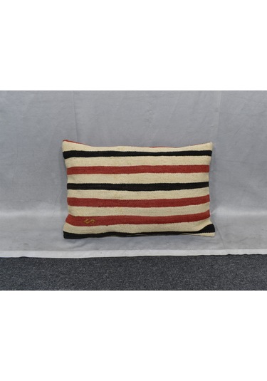 Zehra Abla Halı Yeni El Dokuma Dekoratif Kilim Kırlent Yastık Kılıfı 6673 Çok Renkli