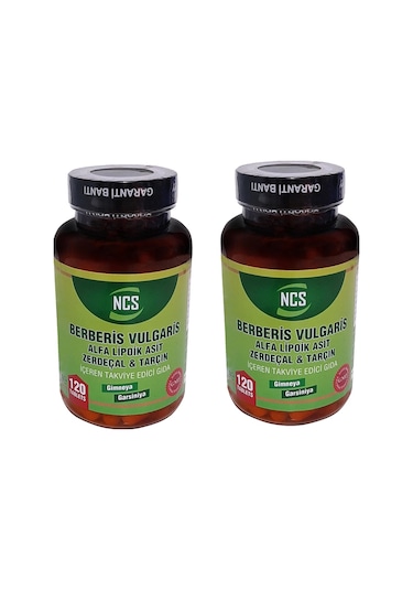 Ncs Berberis Vulgaris Alfa Lipoik Asit Tarçin Zerdeçal 2 Kutu