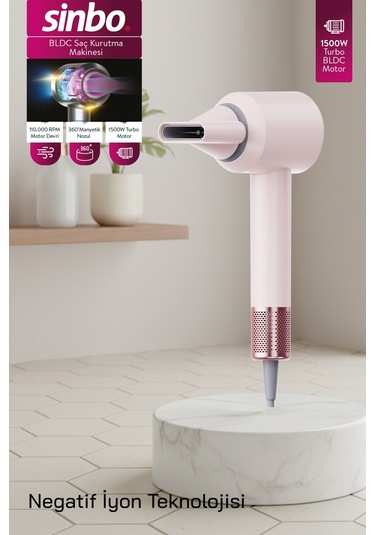 Sinbo Shd-1740 Bldc Saç Kurutma Makinesi - Şampanya Pembe
