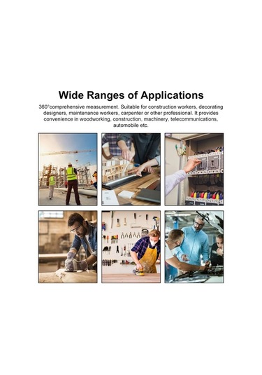 Novahub Taşınabilir Ip65 Su Geçirmez Dijital Eğim Ölçer - Metal Yüzeyli Açı Ölçer