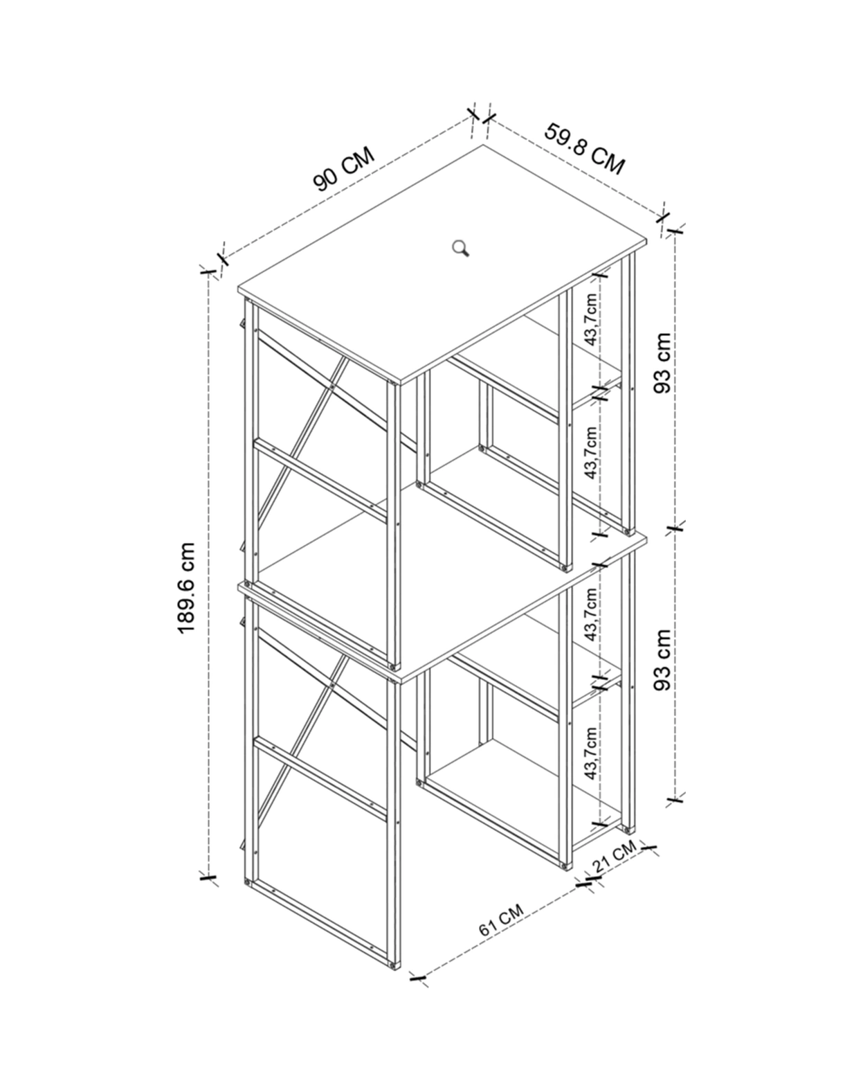 Bofigo Çamaşır Makinesi Dolabı Kurutma Makinesi Dolabı Metal Banyo Dolabı Mısra Çam