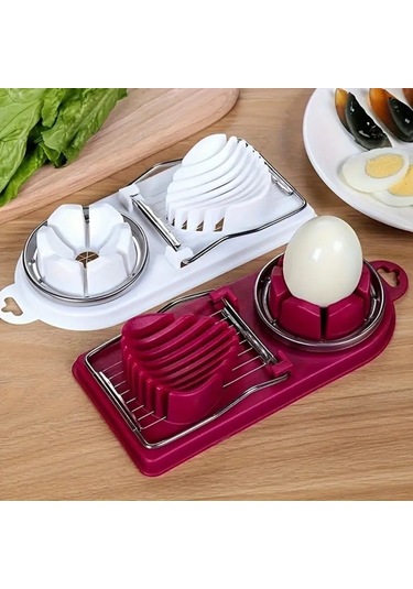 Büro Ev Ofis Mutfağı İçin Çift Kademe Yumurta Meyve Eşit Kesici Dilimleyici Aparat Diğer