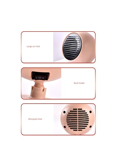 Geeksen Taşınabilir Oto Kaloriferi Küresel Oto Kaloriferi Kış Buz Çözme Buğu Çözücü Beyaz