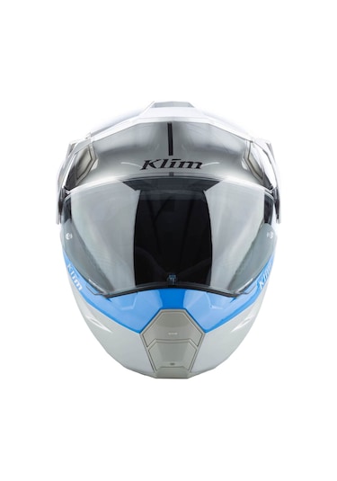Klim X1 Alpha Carbon Concept Korumalı Adv Motosiklet Kaskı Beyaz Mavi