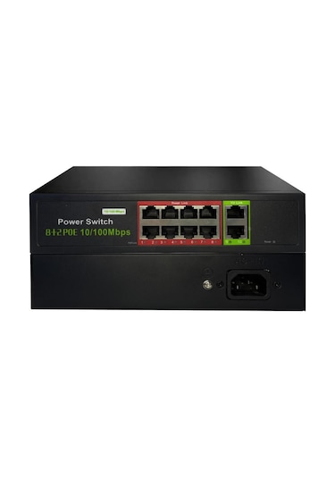 Uranıum Poe-8002 96W 8P.10/100+2P.10/100 RJ45 Poe Switch