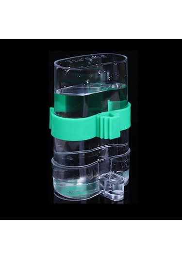 Yuntech01 Kuş Otomatik Yem/kaplama Makyinesi, Transparan Yeşil Plastik, Kuşluk Aksesuarı, Hamster, Kıskaçlı Kuşlar İçin, Kafes Temizliği Sağlar, Kolay Kurulum