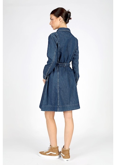 Lee Cooper Cote Kadın Jean Elbise-20011-denım Denim
