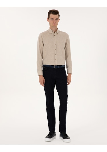 Pierre Cardin Erkek Bej Gömlek Desenli 50316768-vr011 Bej