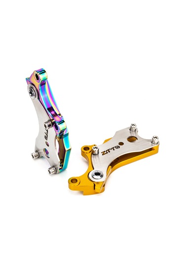 Vkemall Bisiklet Disk Fren Dönüştürücü - Mtb Yol Bisikleti Fren Performansı Artırıcı Alüminyum + Paslanmaz Çelik Taban Mavi