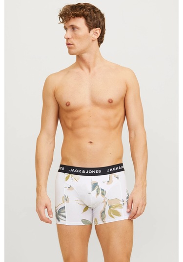 Jack & Jones Erkek Boxer 12273114 Siyah-beyaz-antrasit Siyah-beyaz-antrasit