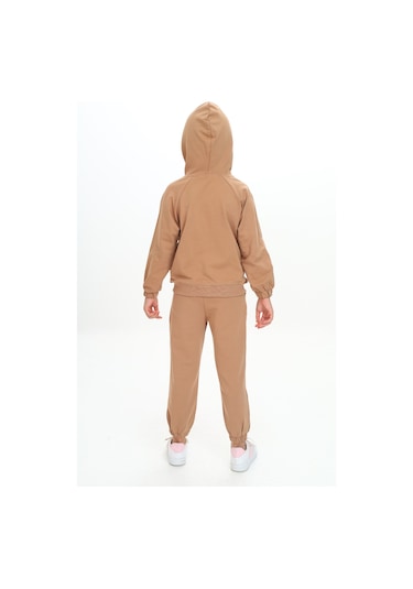 Toontoy Kız Çocuk Kapüşonlu Eşofman Takım Yeşil