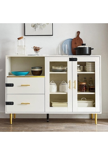 Besthome1 Anahtarsız Dolap Kapı Kilidi, Ofis Dosya Dolabı İçin Siyah, 10.1x4.1x2.3cm Boyutta