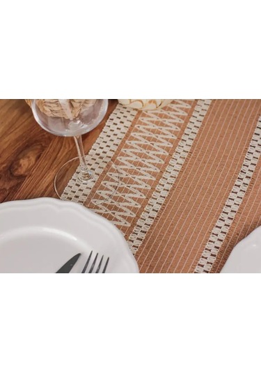 Dolce Casa Masa İçin Dekoratif Yastık Örtü, 35x145 167186624 Kahverengi