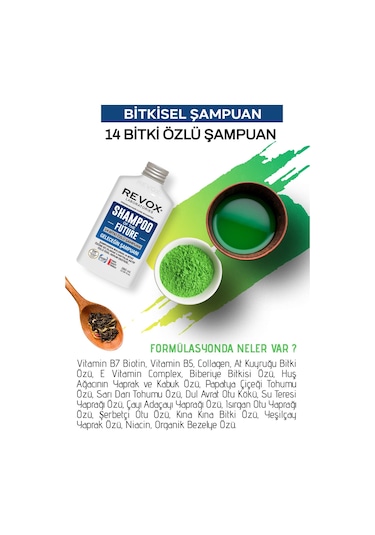 Revox Geleceğin Şampuanı Aktif Özlü 4 Adet Özel Destek Serum Set