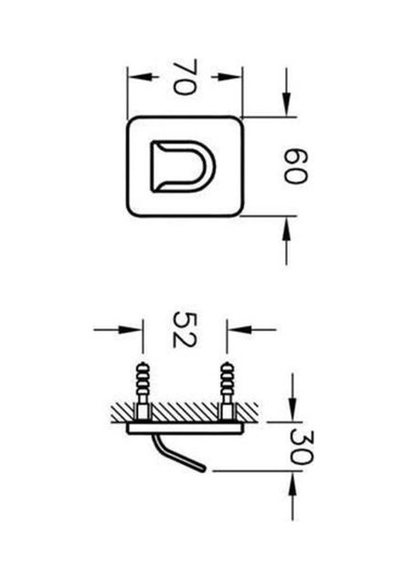 VitrA Somnia A44493 Askı, Tekli, Krom Krom
