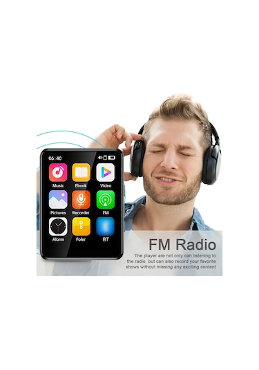 Springsun Hoparlörlü Mp3 Ve Mp4 Oynatıcı 2.4 İnç Tam Dokunmatik Ekran Bt Dahili Hoparlör Ve Tf