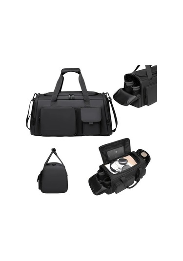 Sandwich Dayanıklı Nylon Seyahat Çantası, Omuz Askılı, Yüksek Kapasiteli, Gri Renk Gri