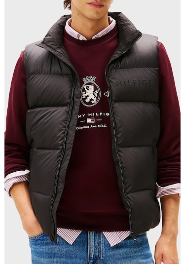 Tommy Hilfiger Erkek Yelek Mw0mw41360 Bds Siyah Siyah