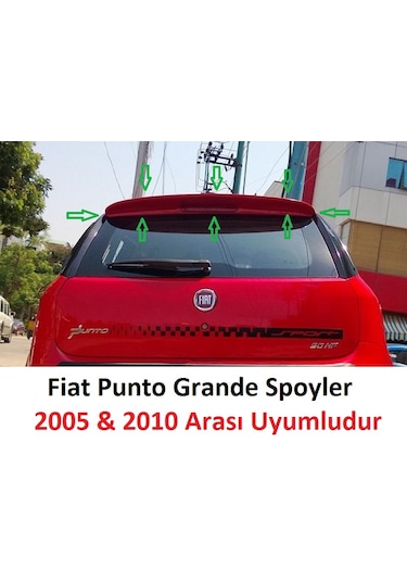 Fiat Punto Rüzgarlık Boyasız Ham Siyah Tesim