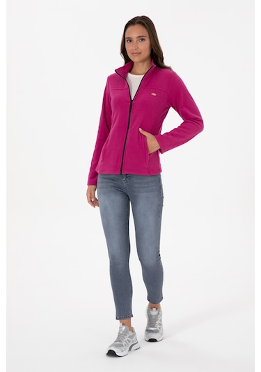 U.s. Polo Assn. Kadın Fuşya Hırka Örme 50316729-vr023 Fusya