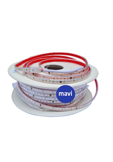 Şerit Led 120 Led 220v 100 Metre Makara Renk Seçimi-Metre Seçimi Mavi-100 Metre