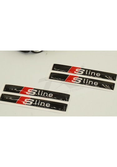 Audi S Line Logo 3M 3D Damla Silikon Torpido Bagaj Çamurluk Logo