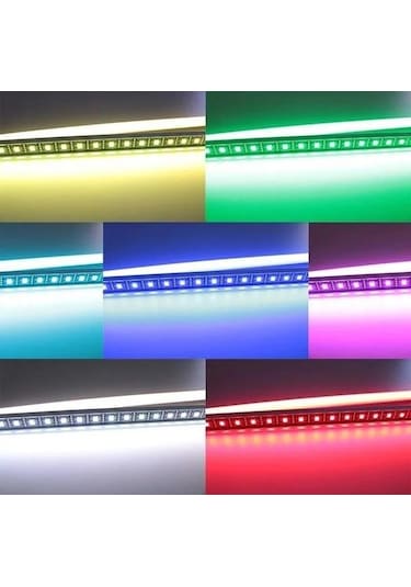 Alüminyum Kasa Lı 5730 Ledli Çubuk Led Bar Kırmızı -şeffaf Cam