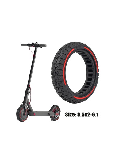 Xiaomi M365 / Pro / Pro2 / 1s / Lite E-scooter 8.5x2 İnç Kaymaz Tekerlek Değiştirme Lastik Lastik - Kırmızı