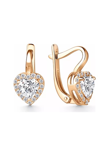 Gold Plaza Jewelry 925 Ayar Gümüş Kalp Küpeler 194177205 Altın