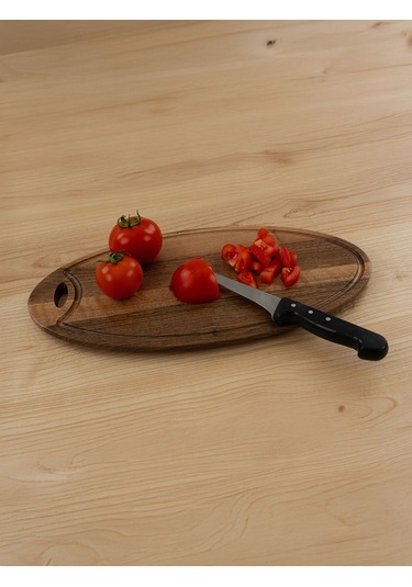 Ahşap Elips Kesme & Sunum Tahtası